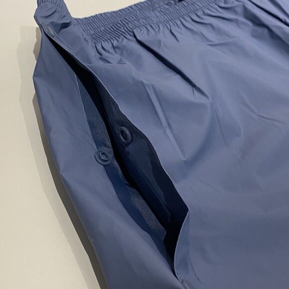 Vtg Columbia Waterproof Rain Pants Shell PVC Nylon Blue Sealed Seam Womens XL - Picture 5 of 12